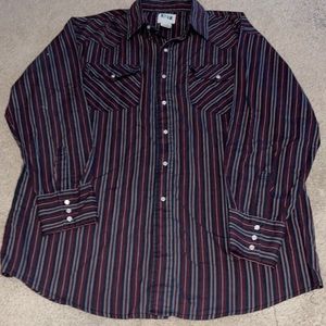 This is a classic pearl snap western shirt